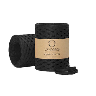 Paper Raffia Black