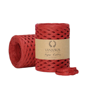 Paper Raffia Red